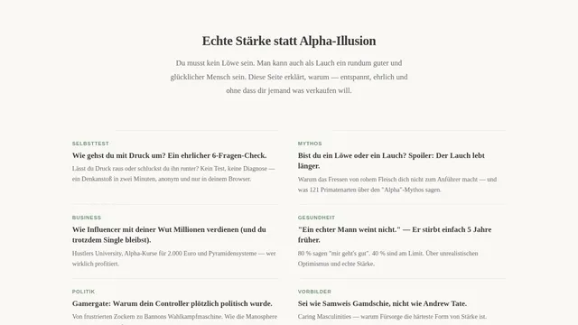 Screenshot der Website nixblick.de